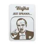 Piękna prośba o zostanie rodzicem chrzestnym magnes zestaw 2 sztuki w kopercie kraftowej