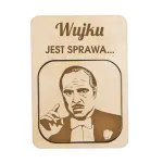 Piękna prośba o zostanie rodzicem chrzestnym magnes zestaw 2 sztuki w kopercie kraftowej