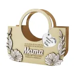 Prezent na Dzień Mamy wyjątkowa personalizowana torebka flowerbox na słodycze na kwiaty gotowy prezent