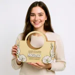 Prezent na Dzień Mamy wyjątkowa personalizowana torebka flowerbox na słodycze na kwiaty gotowy prezent