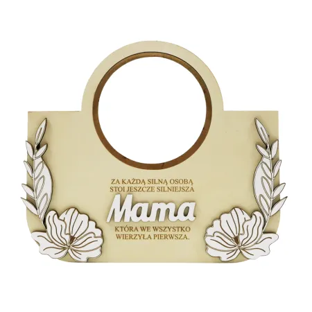 Prezent na Dzień Mamy wyjątkowa personalizowana torebka flowerbox na słodycze na kwiaty gotowy prezent