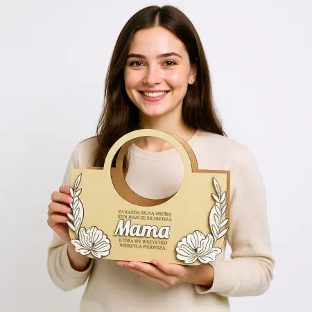 Prezent na Dzień Mamy wyjątkowa personalizowana torebka flowerbox na słodycze na kwiaty gotowy prezent
