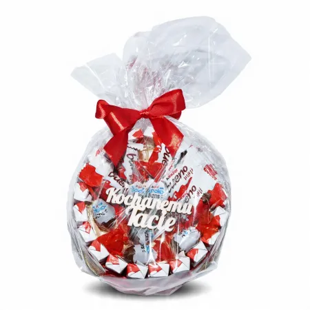 Tort KINDER ze Słodyczy Cukierków Prezent Upominek Zestaw Słodyczy Box na Dzień Ojca taty