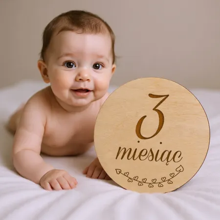 Personalizowane Tabliczki do zdjęć z miesiącami do sesji zdjęciowej na roczek