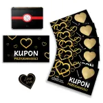 Kupony Przyjemności Zdrapek VOUCHER 25x w pudełku dla niej niego dla ukochanej na każdą okazje