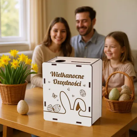 Wielkanocna skarbonka dla dzieci upominek dla rodziny do szoły przedszkola