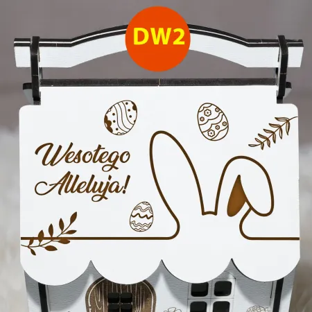 Drewniana Chatka Prezent Na Wielkanoc Domek Na Słodycze Cukierki