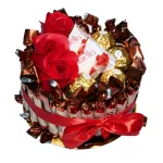 Tort Słodki Prezent Upominek Zestaw Słodyczy Box na Dzień Babci i Dziadka