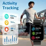KESHUYOU 2025 Nowość inteligentny Smartwatch zegarek Bluetooth prezent