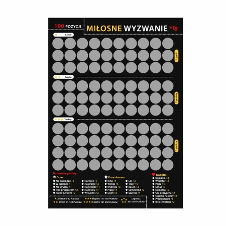 100 x KAMASUTRA ZDRAPKA - pozycje miłość DLA NIEJ DLA NIEGO Walentynki
